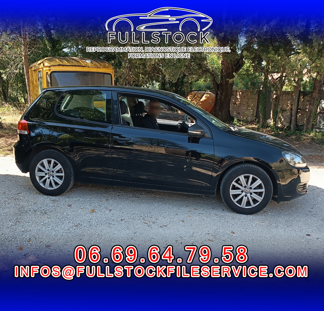 VW Golf 1.6 TDI 90 « Contrôle carto et réparation EGR »
